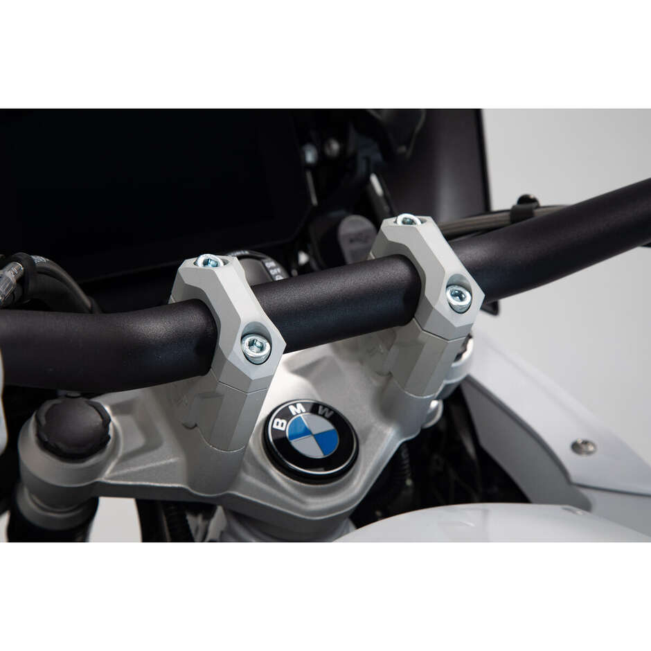 Guidon surélevé 40 mm SW-Motech LEH.07.039.12401/S pour BMW R1200 GS (12-23) ; R1250GS Adventure (13-24)